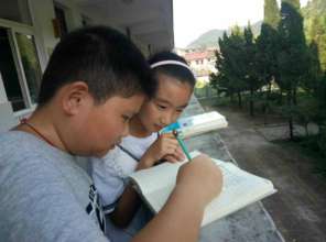 A young sponsor visited the girl he supported.