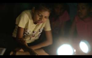 New donated solar lamp