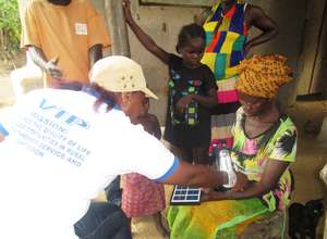 Family gets a new solar lantern