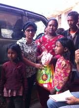 Families receive food kits and drinking water