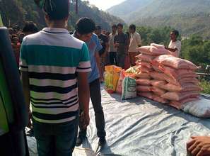 Bringing food and water to outlying villages