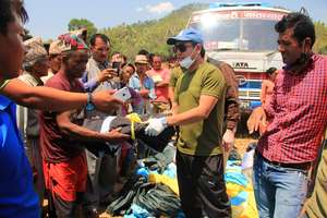 Tent distribution