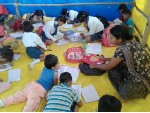 Child Friendly Spaces sustained by community