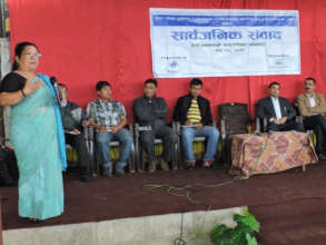Anjana Sakya presenting HimRights Dialogue