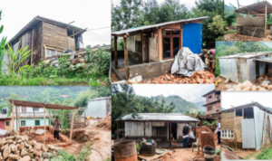 Temporary Shelters in Badikhel, Lalitpur