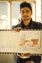 After a sawmill visit, teachers created a book.