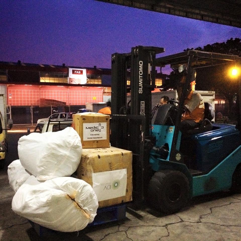 We have another 563 kg of supplies on route