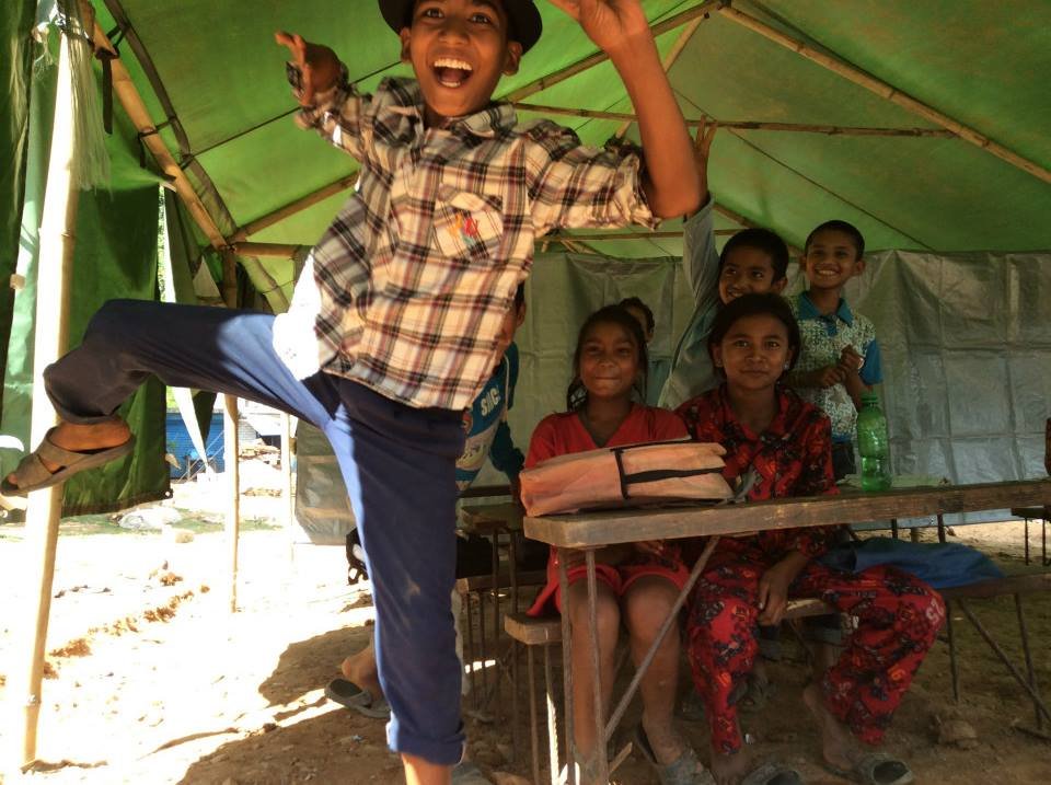 Jumping for joy for an education