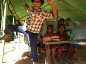 Jumping for joy for an education