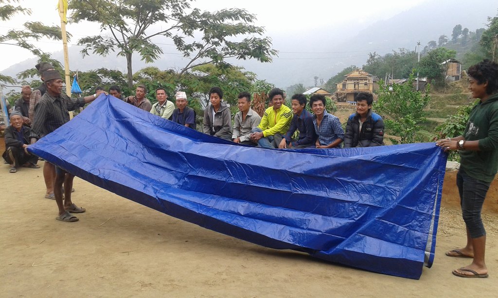 We've provided 655 people with shelter materials