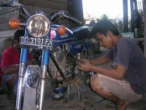Training repair motorcycle