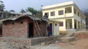 Makwanpur toilet block under construction