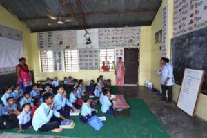 Bajarhatti school at lessons.