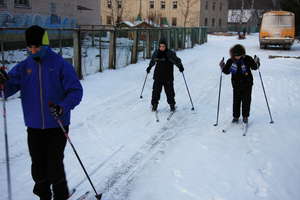 Skiing during Winter Camp 2015