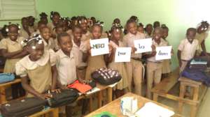 Students sending their thanks for the books