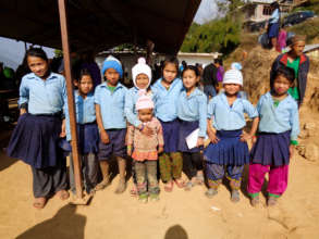 Children with new hats