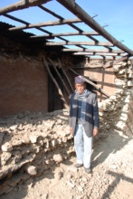 Jeevan and his wrecked house