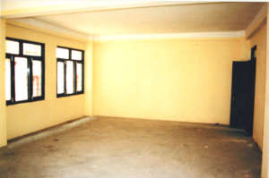 One of the newly painted classrooms