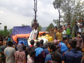 Distribution of relief materials