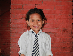 Kumari, 9, wants to be a teacher when she grows up