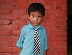 Rupesh, 5, one of 25 beneficiaries now in school