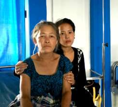 Dhanmaya recovers from prolapse surgery