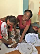 Peace Fellow Vicky with a NEFAD wife in Bardiya
