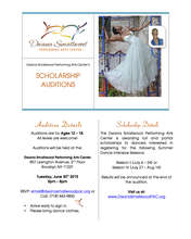 Scholarship Audition Flyer