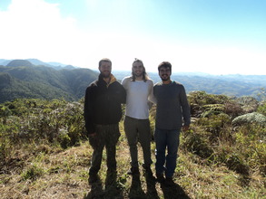 Carlos, Guilherme and Felipe on Itajurus Peak