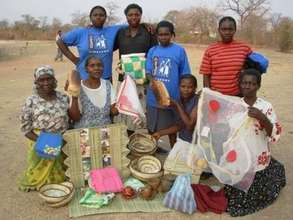 Mothers group displays hand-crafted items