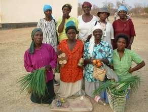 Mothers Group displaying vegetables