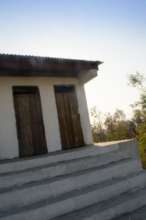 2- cubicle composting latrine completed