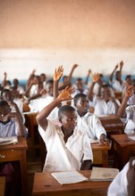 A class in Tanzania supported by Camfed