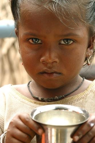 Distributing Milk to 1000 Slum Children