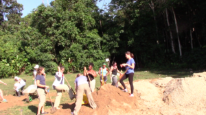 So listen, the sand has to go over there!