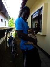 Posing for the last time with Crispy