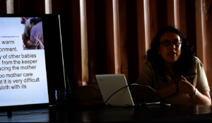 Claudia Brieva teaching Medicine of Sloths