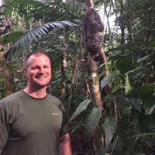 Jason Jones from Portland, Ore, posing with Niki