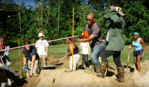 Patrick checks if volunteers are moving ahead