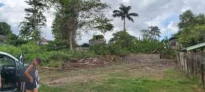 The cleared plot of land at Prinsesse Street