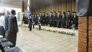 The ceremony underway in Cerrito