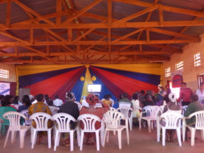 Viewers watch UMUNTHU at the Tumaini Arts Festival