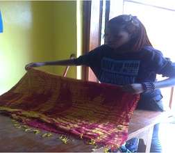 Chantal working at the Maisha Collective