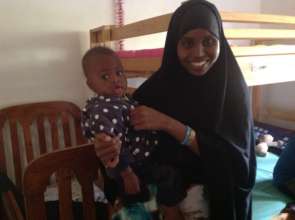 Fartun and her daughter at the Safe House