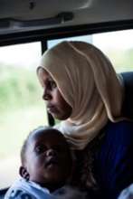 Fartun and her daughter on their way to the GEP