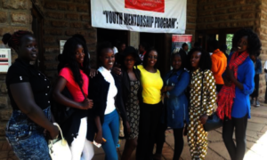 Gloria at a government mentorship seminar