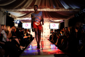 Gloria modeling at RefuSHE's Decade of Impact Gala