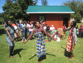 Heshima girls performing together.
