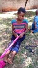 Janie in her vocational training class
