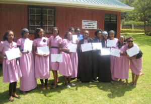 Proud graduates of the Girls' Empowerment Program